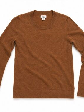 J.Crew Brown Crewneck Sweater Lightweight Knit